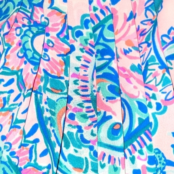 Lilly Pulitzer Rein Top In Pink Tropics Tint Tangerine Dream Size XS - Picture 5 of 13
